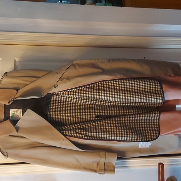 Trench coat Tan,London Fog, size L - Picture 4 of 10